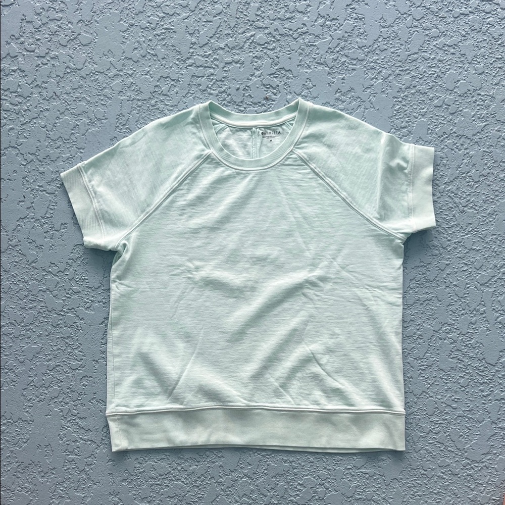 Athleta Mint Green Short Sleeve sweatshirt